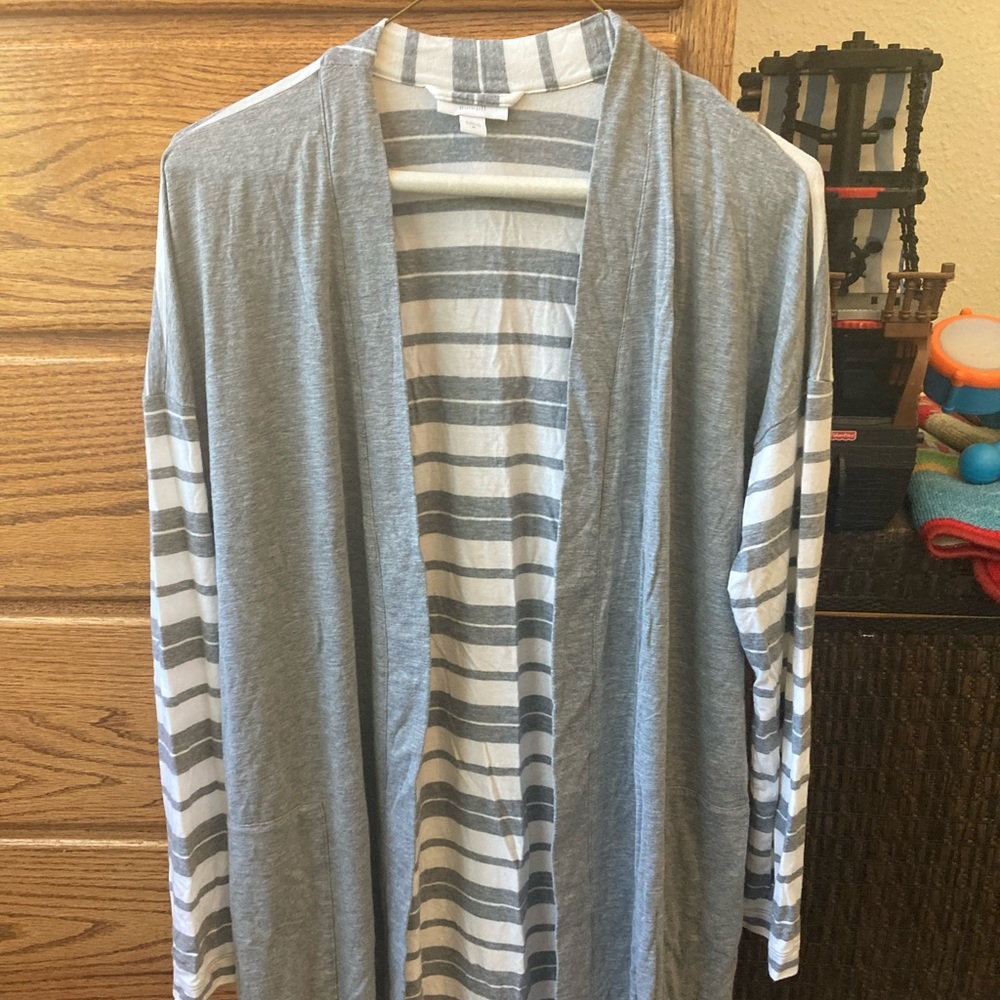 J. Jill Brand PureJill Mixed Pattern Open Cardigan